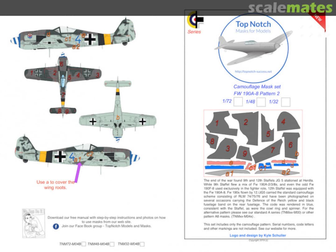 Boxart FW190-A8 (Pattern 2) TNM32-M04B TopNotch