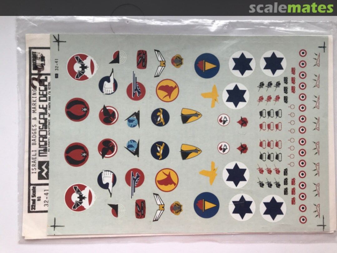 Boxart ISRAELI BADGES & MARKINGS 32-41 Microscale