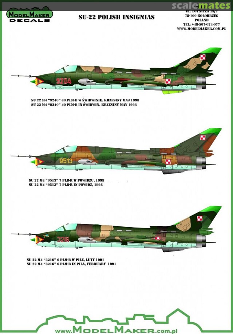 Boxart Su-22 Polish insignias D144082 ModelMaker