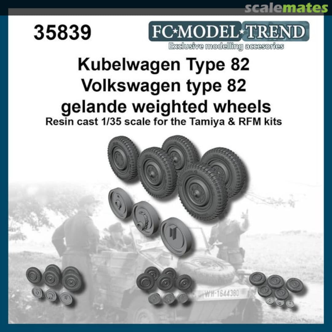 Boxart Kübelwagen/Volkswagen Type 82 Gelande weighted wheels 35839 FC Model Trend