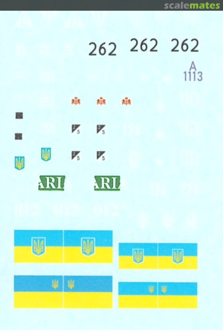 Contents War, Conflicts and Special Operations in Ukraine Part 2 72-A1113 Star Decals