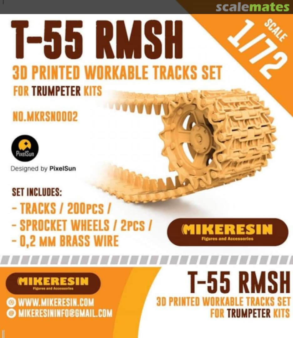 Boxart T-55 RMSH tracks MKRSN002 Mikeresin 