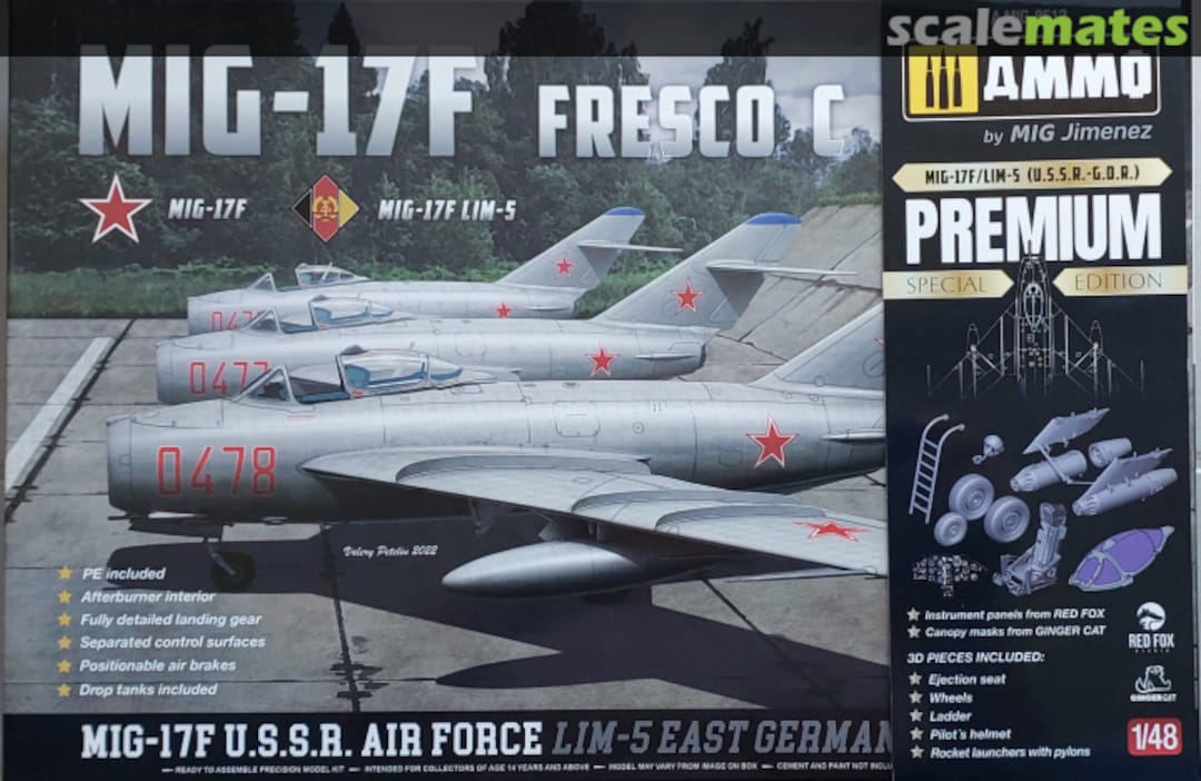 Boxart MiG-17F / Lim-5, U.S.S.R., GDR A.MIG-8512 Ammo by Mig Jimenez