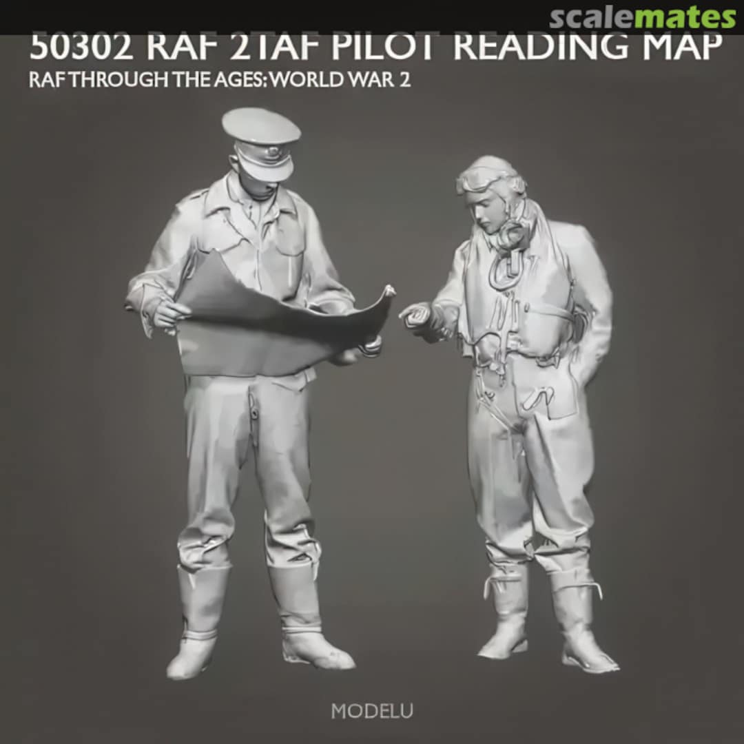 Contents RAF 2TAF Officer & Pilot Reading Map 50302-072 Modelu