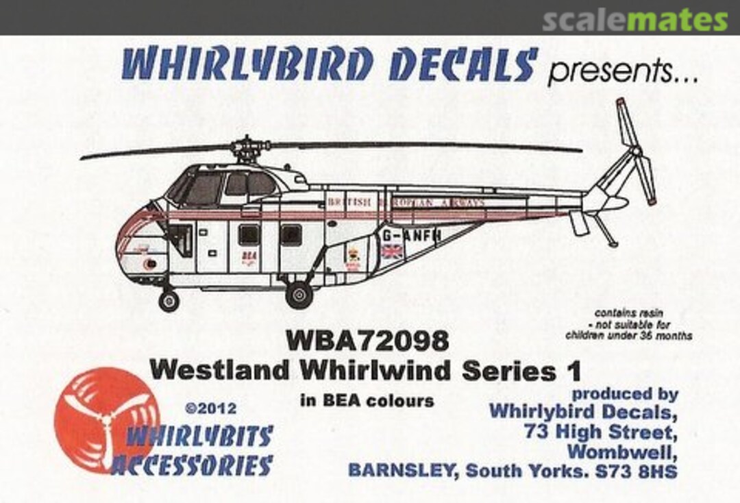 Boxart Westland Whirlwind Mk.1 WBA72098 Whirlybird