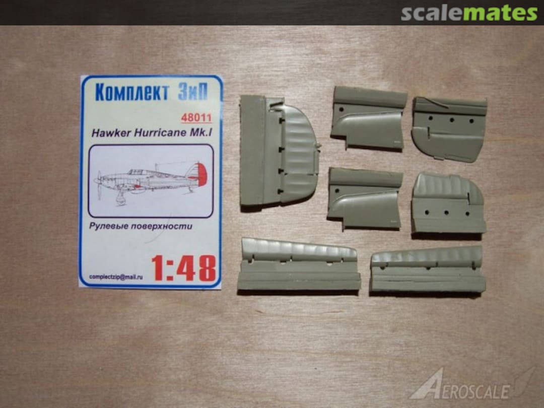 Boxart Control surface for Hawker Hurricane Mk.I 48011 Komplekt Zip