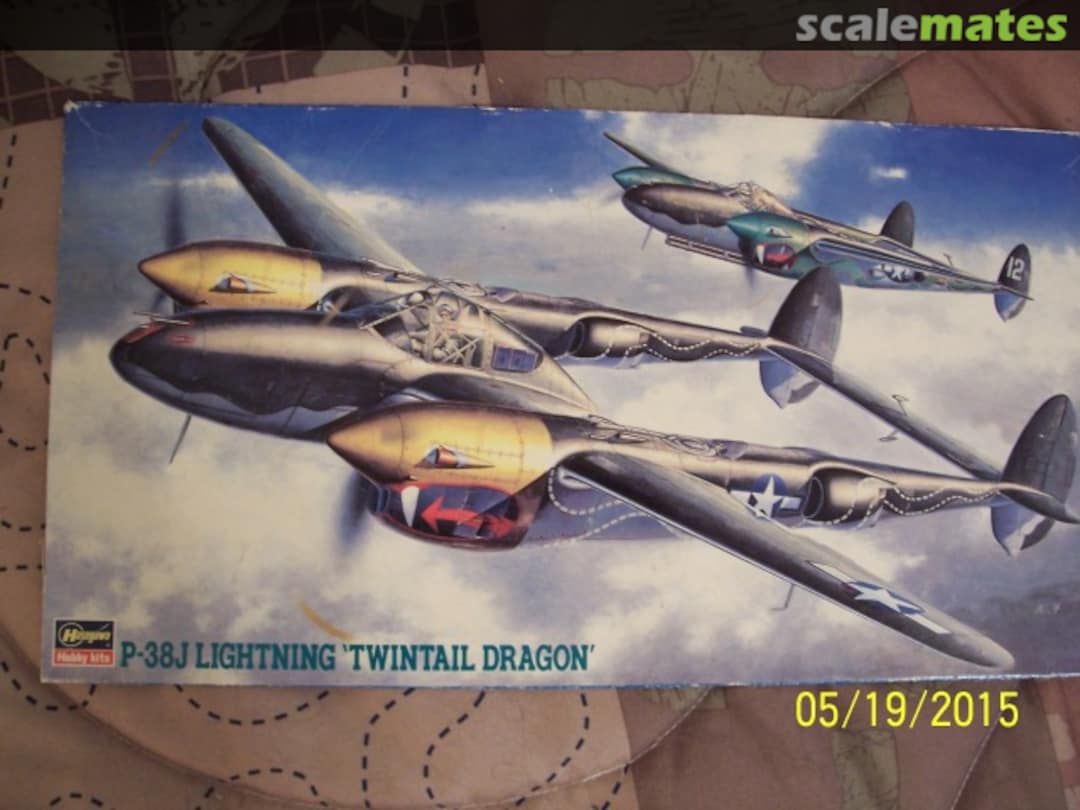 Boxart P-38J Lightning "Twintail Dragon" 09258 Hasegawa