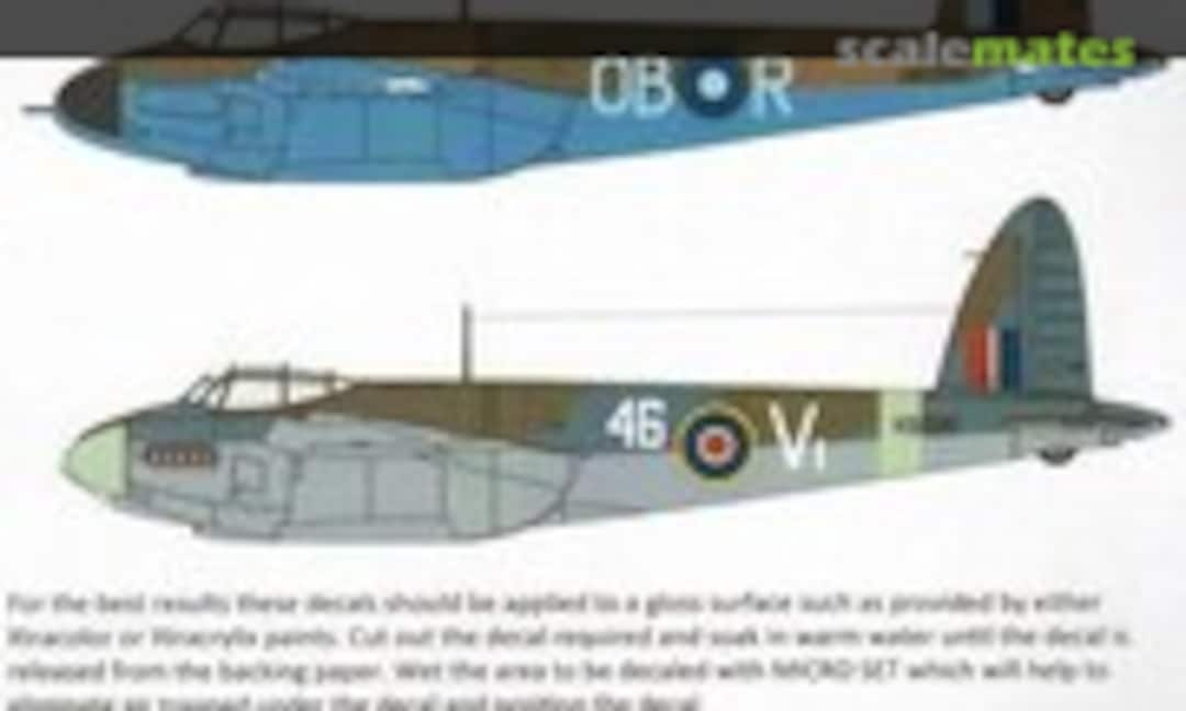 1:72 de Havilland Mosquito T Mk.III, B Mk.IV, FB Mk.VI, B Mk.XX (Xtradecal X72232)