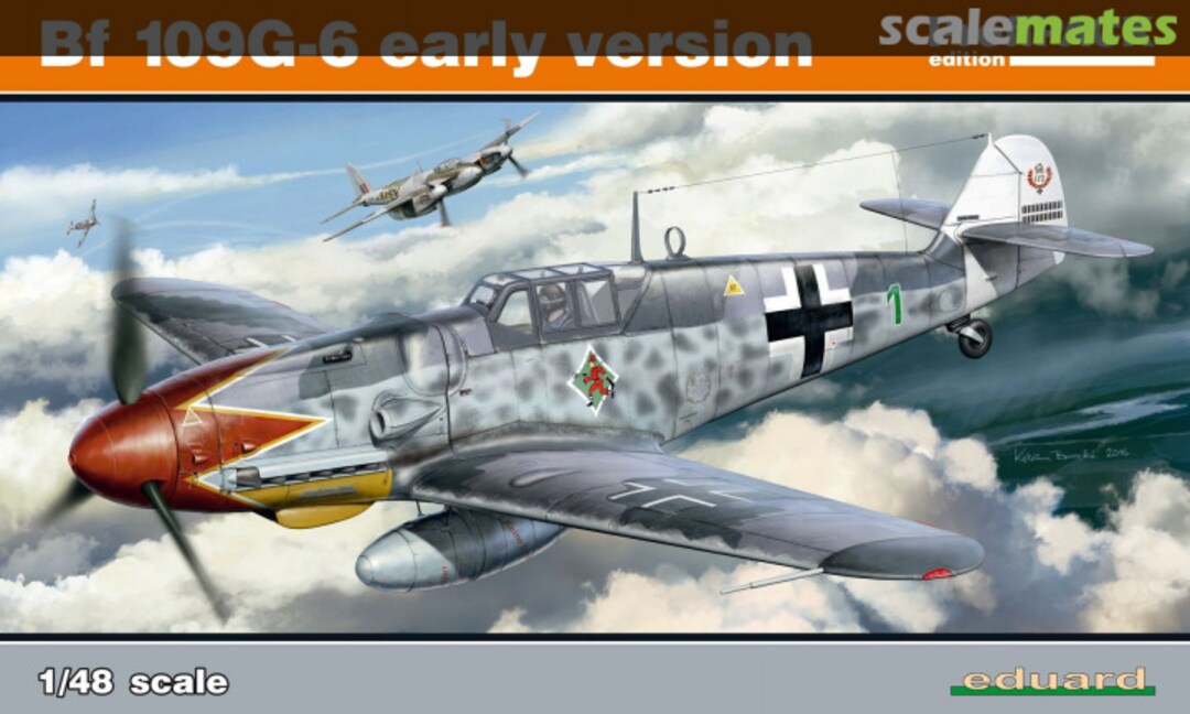 Boxart Bf 109G-6 early version 82113 Eduard