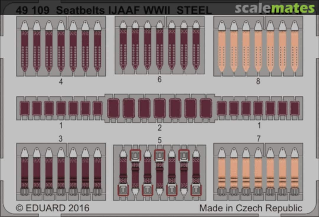 Boxart Seatbelts IJAAF WWII STEEL 49109 Eduard