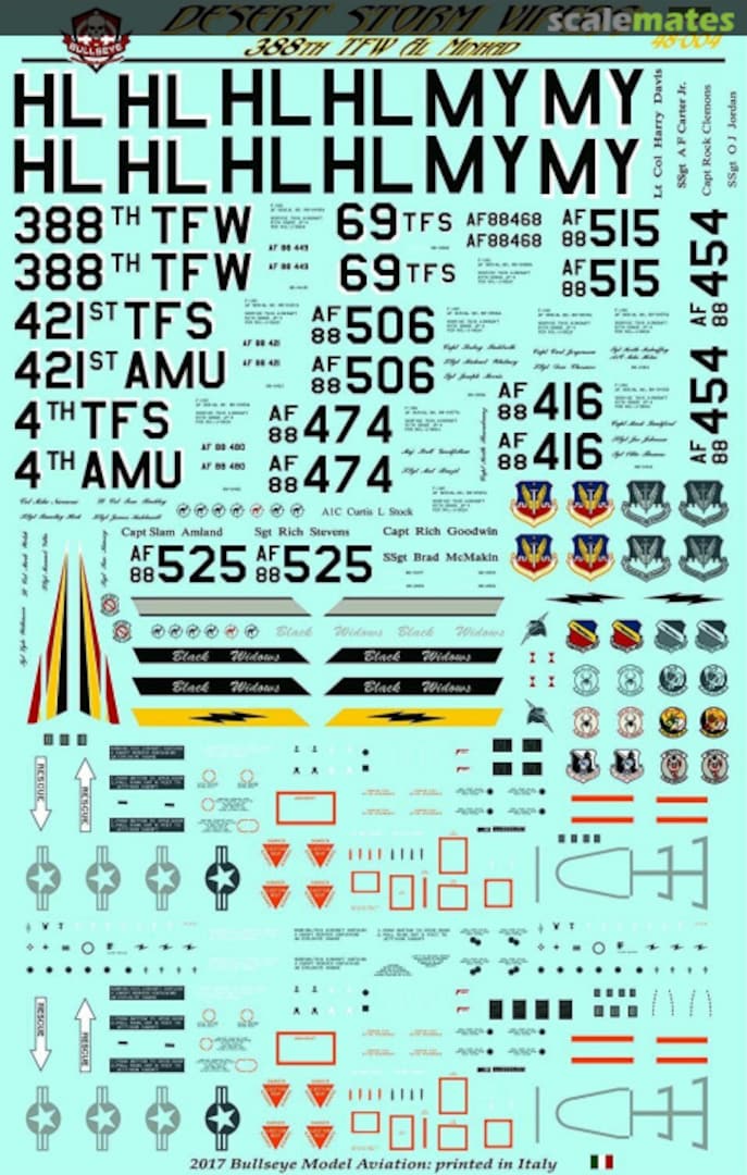 Contents Desert Storm Vipers 48-004 Bullseye