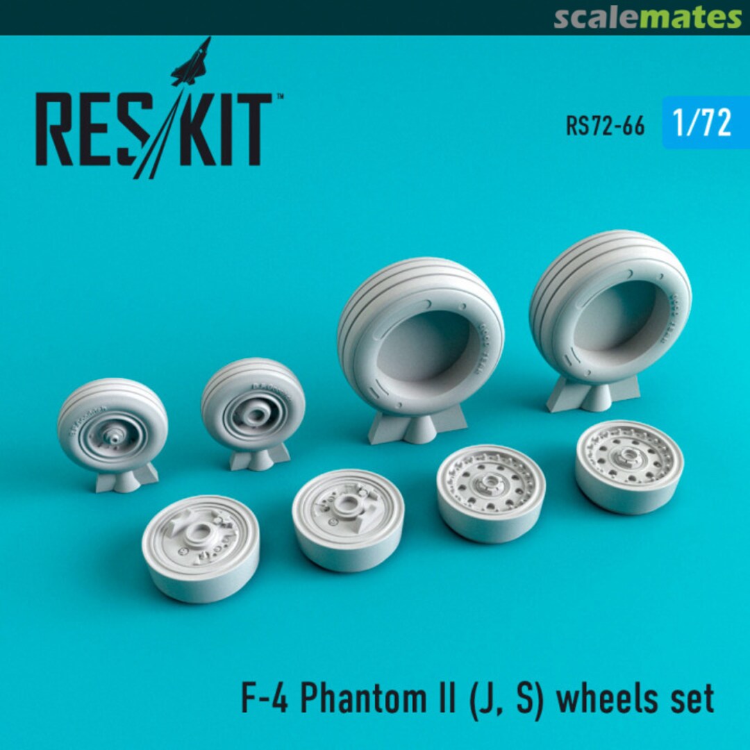 Boxart F-4 Phantom II (J, S) Wheels Set RS72-0066 ResKit