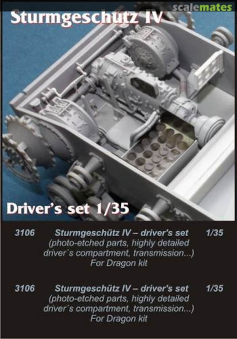 Boxart StuG IV Driver's set 3106 CMK