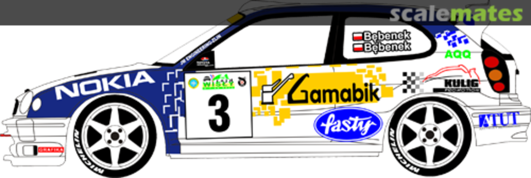 Boxart Toyota Corolla WRC (K-AM 5030) "Gamabik" 24090 MF-Zone