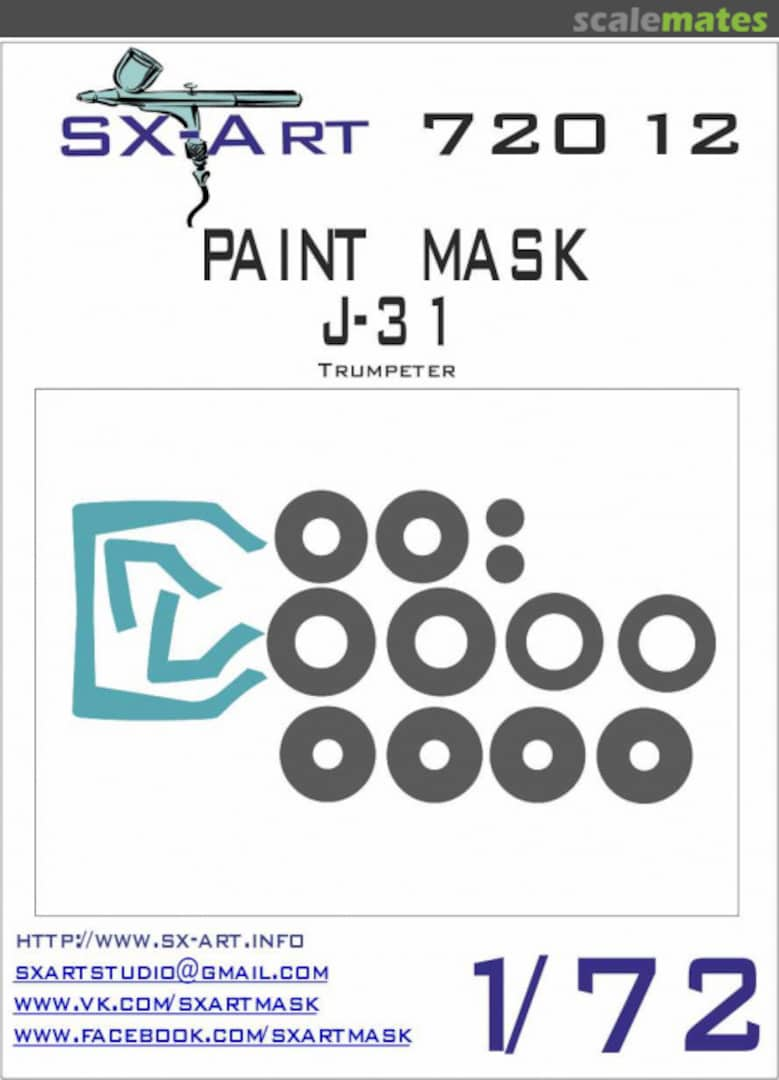 Boxart Paint mask J-31 72012 SX-Art