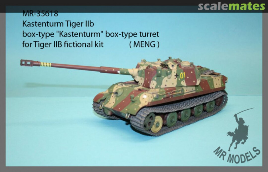 Boxart box-type "Kastenturm" box-type turret for Tiger IIB fictional kit MR-35618 MR Modellbau