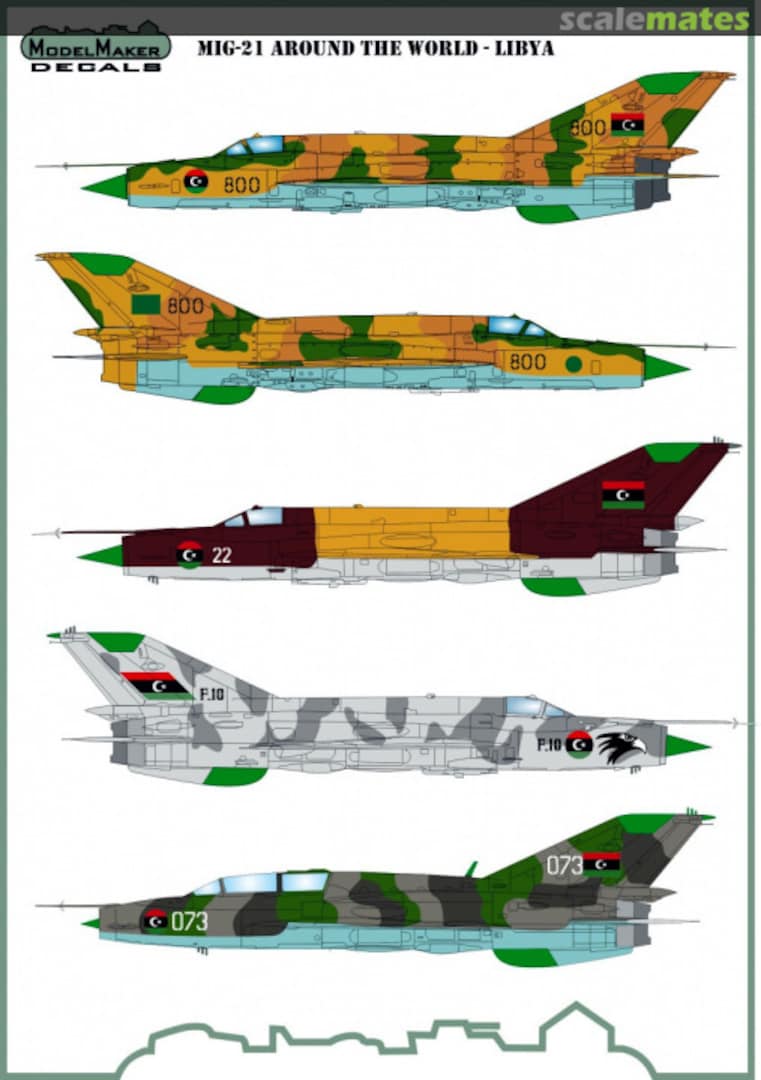 Boxart MiG-21 Around The World D48110 ModelMaker