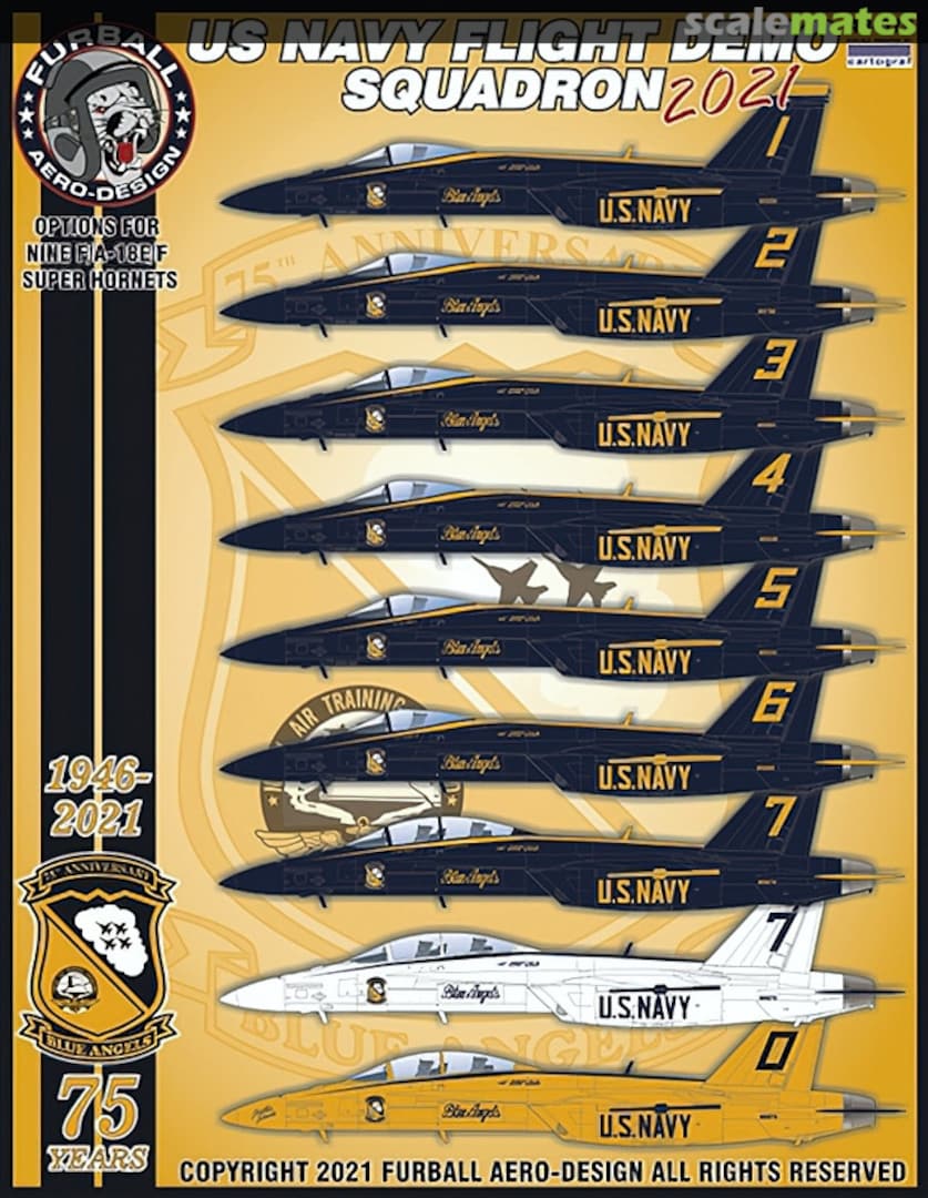 Boxart US Navy Flight Demo Squadron 2021 48-079 Furball Aero-Design