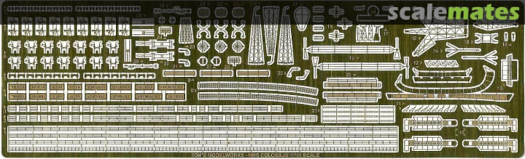 Boxart Colossus class carrier 7101 Tom's Modelworks