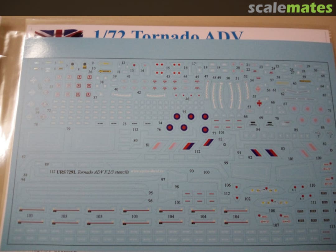Contents Tornado ADV (F.3) low/high-viz stencils URS729L UpRise Decal Serbia