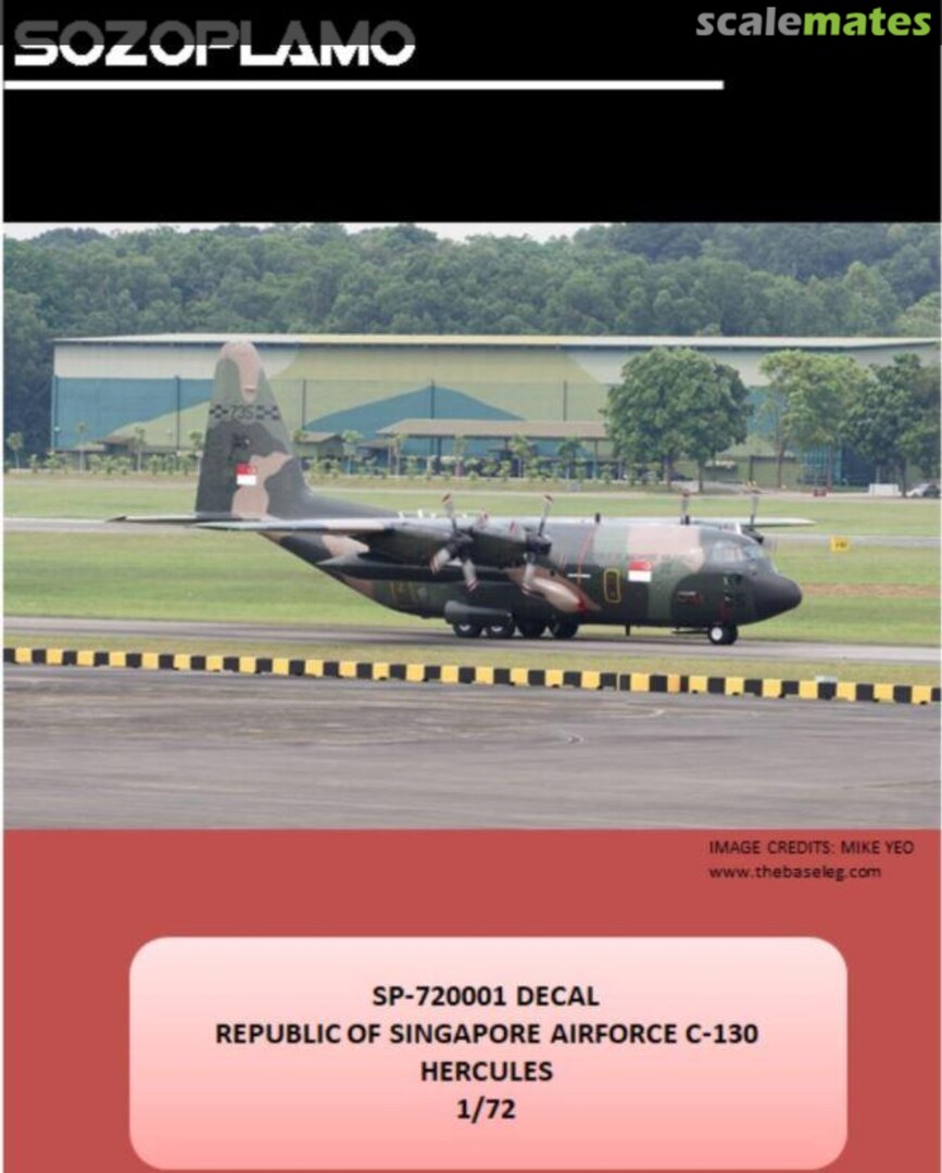 Boxart Republic of Singapore Airforce C-130 Hercules SP-480001 SozoPlamo Studios