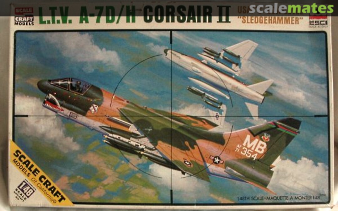 Boxart L.T.V. A-7D/H Corsair II SC-4009 ESCI/Scale Craft