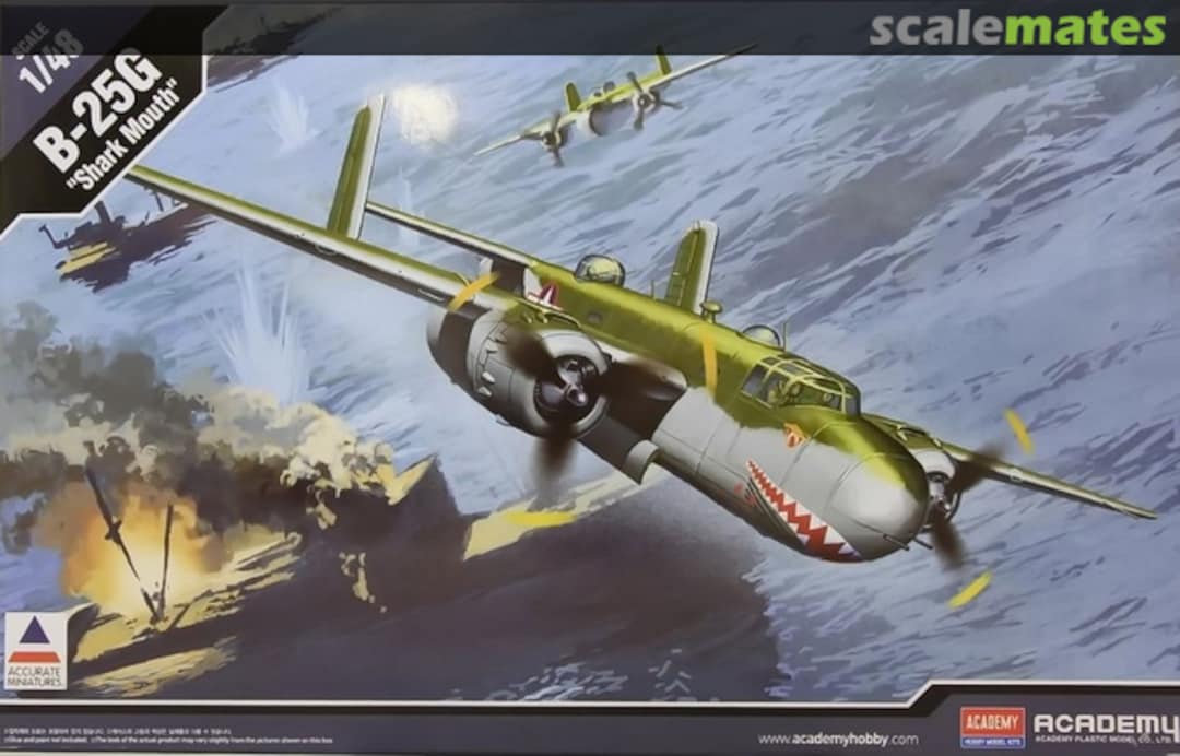 Boxart B-25G "Shark Mouth" 12290 Academy