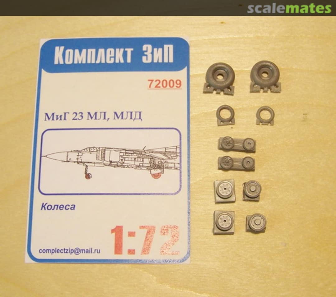 Boxart Wheels for MiG-23ML, MLD 72009 Komplekt Zip