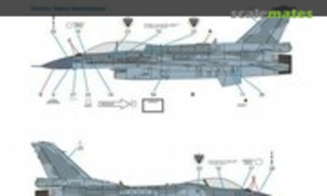 1:72 F-16 C/D Block 52+ stencils (Techmod 72068)