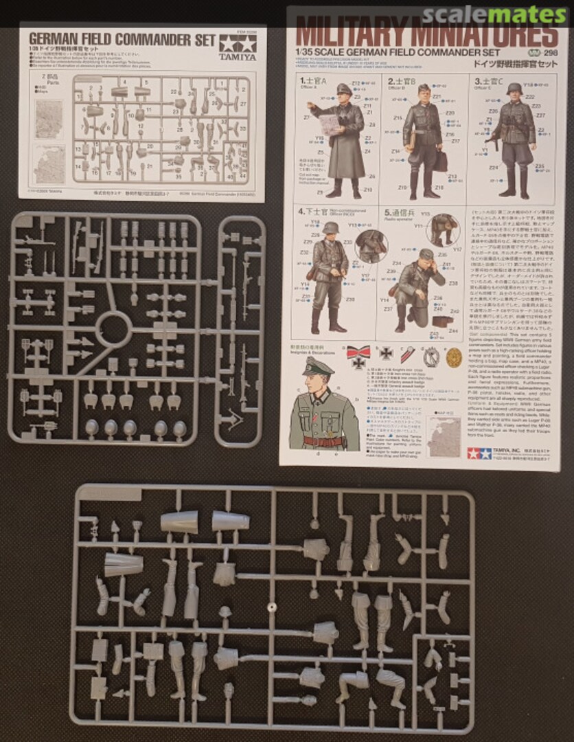 Contents Field Commander Set 35298 Tamiya