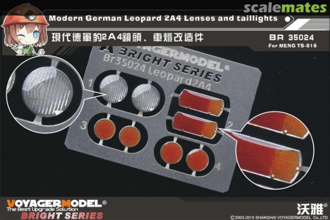 Boxart Leopard 2A4 Lenses and taillights BR35024 Voyager Model