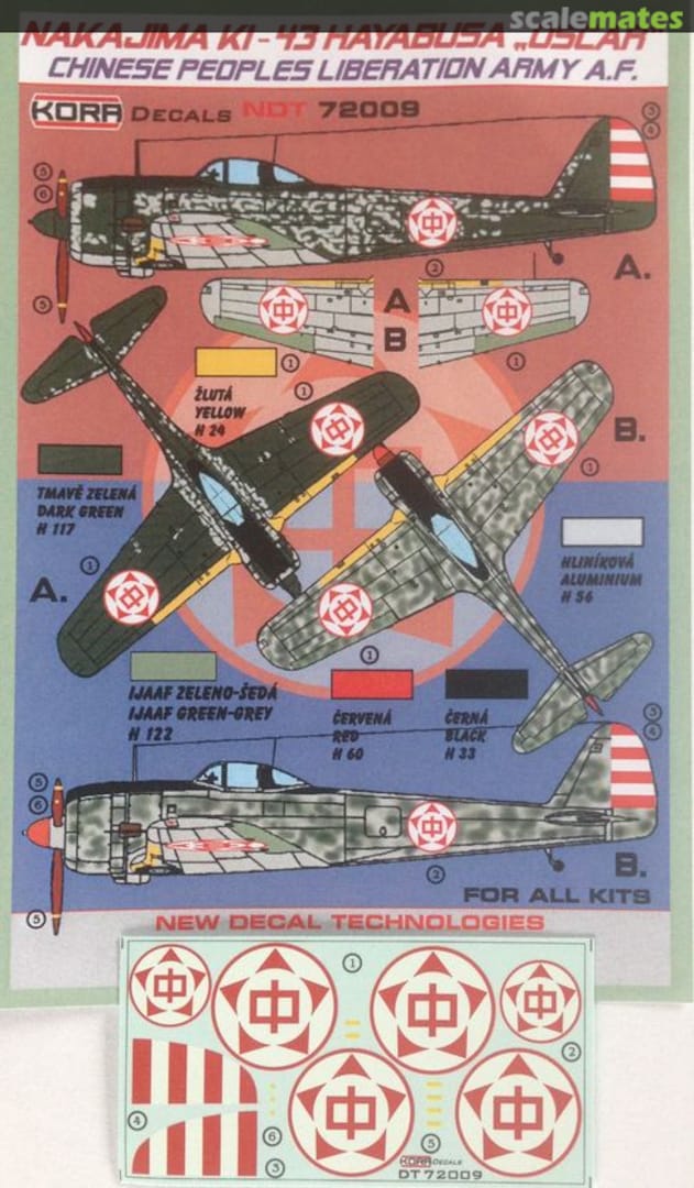 Boxart Nakajima Ki-43 Hayabusa "Oscar" NDT72009 Kora Models