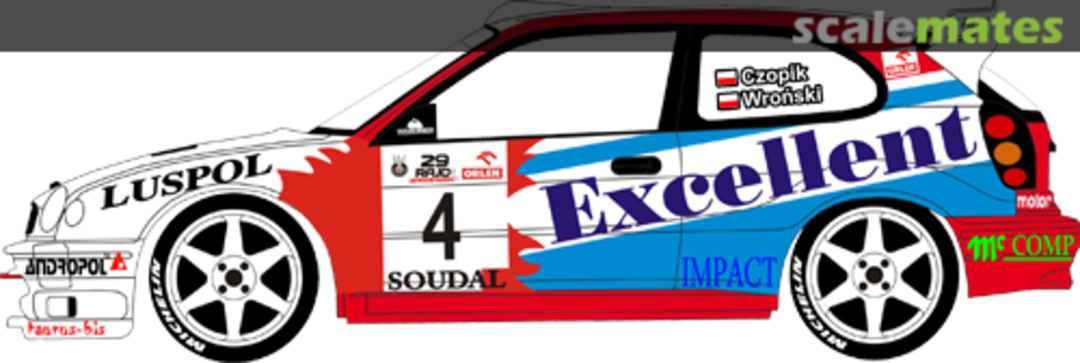 Boxart Toyota Corolla WRC (K-AM 738) "Excellent" 24089 MF-Zone