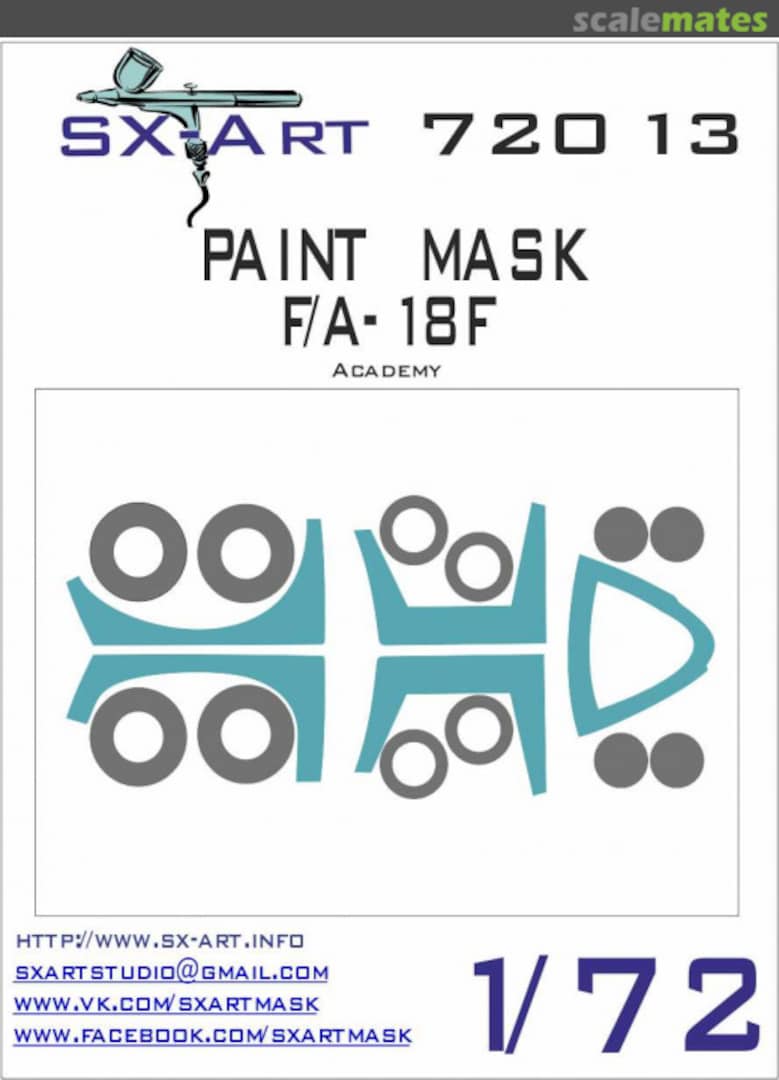 Boxart Paint mask F / A-18F 72013 SX-Art