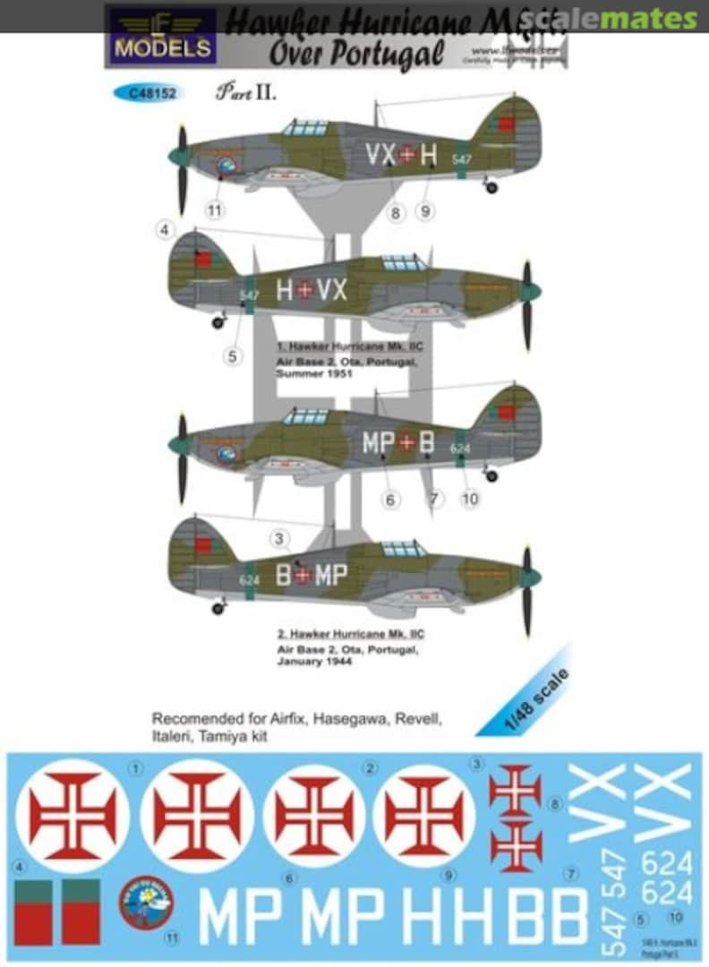 Boxart Hawker Hurricane Mk.II over Portugal Pt 2 C48152 LF Models