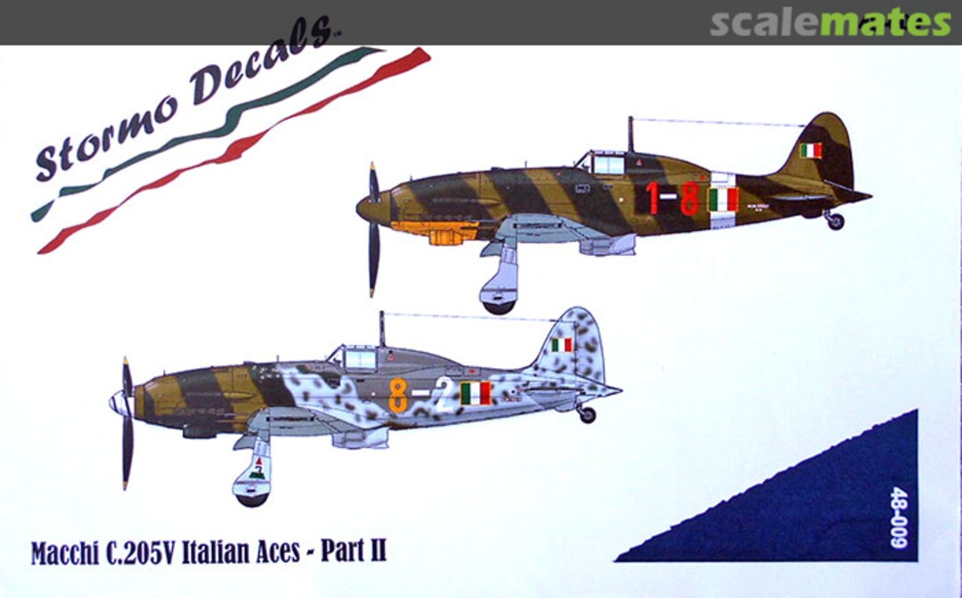 Boxart Macchi C.205V Italian Aces - Part II 48-009 Stormo!