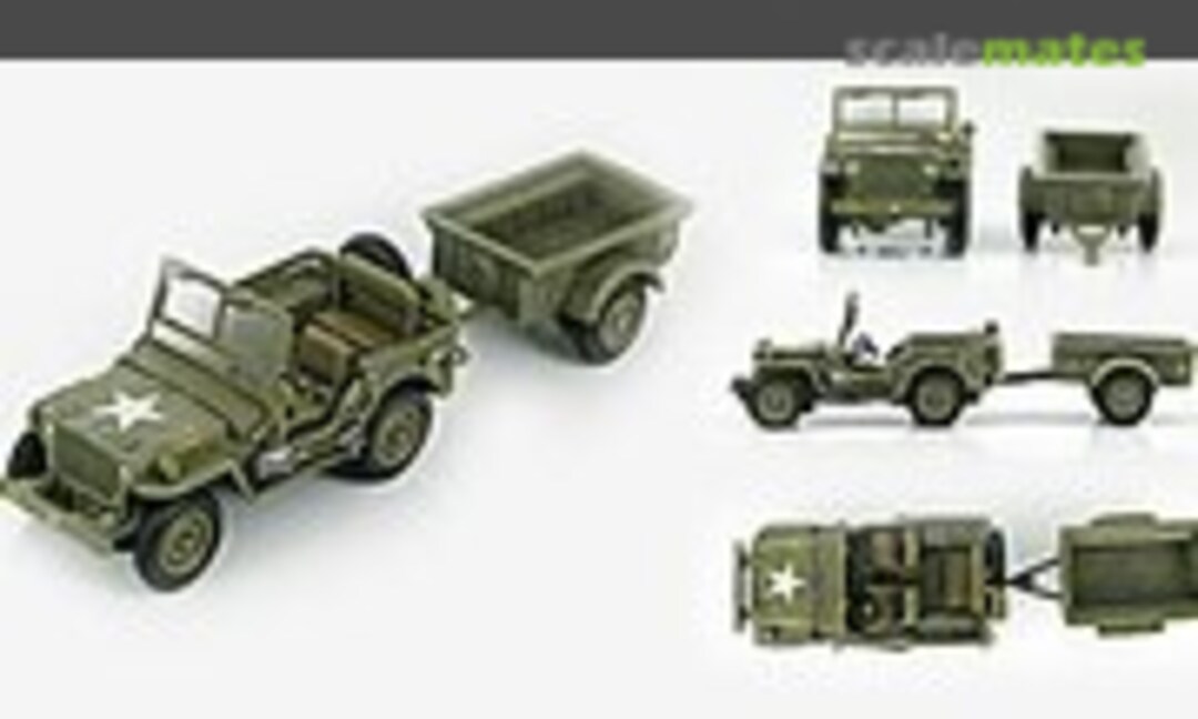 Willys MB Jeep with trailer (Hobby Master HG4201)