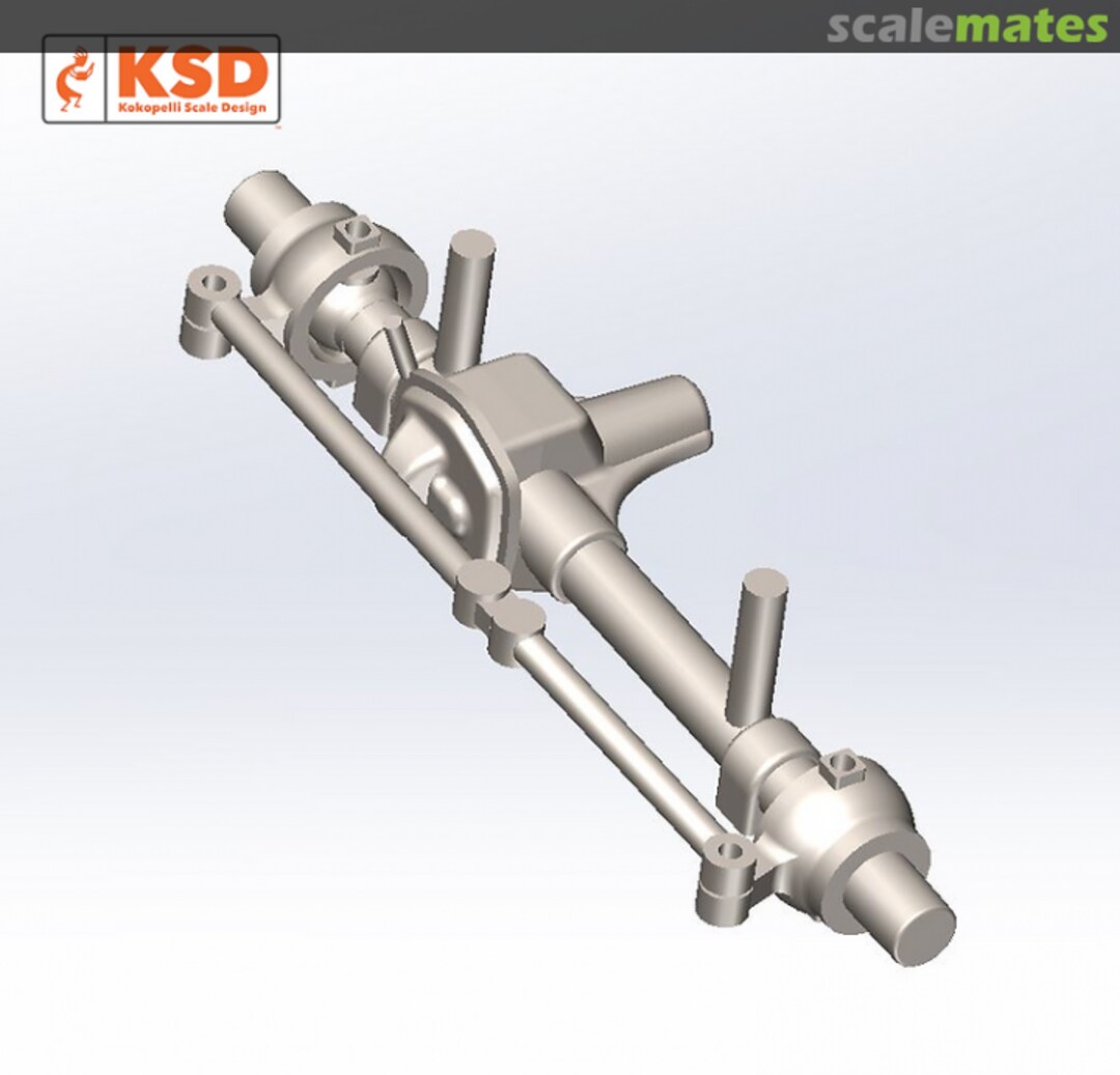 Boxart Turnable front axle for Tamiya Jeep KSD480013 Kokopelli Scale Designs