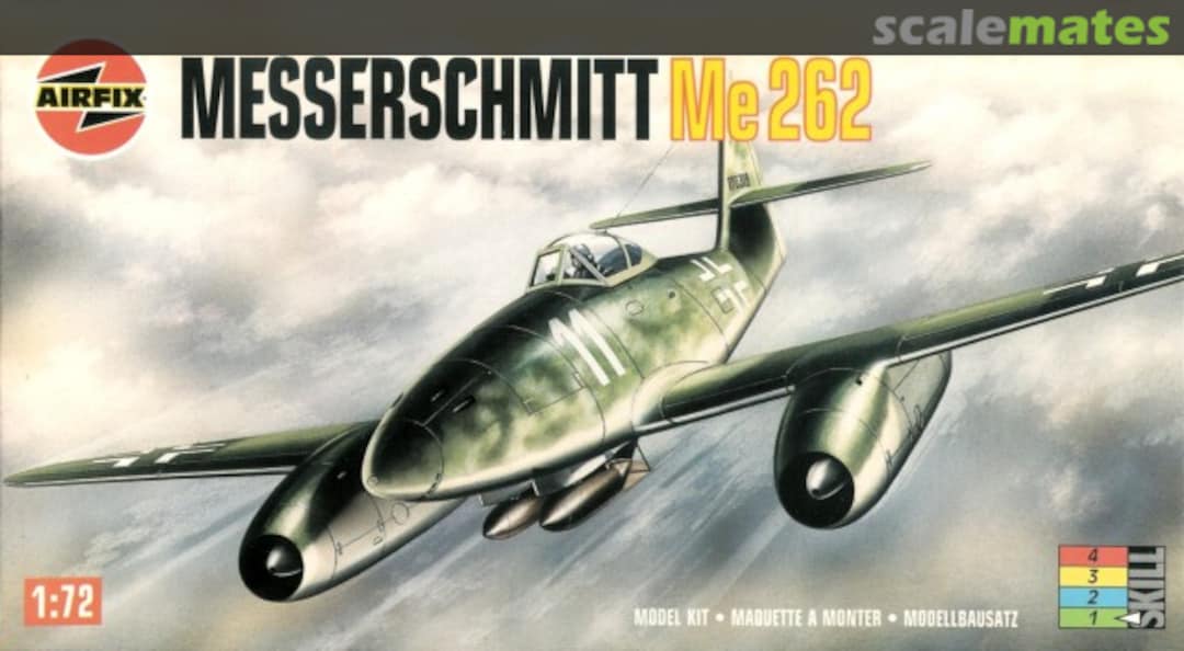 Boxart Messerschmitt Me 262 01030 Airfix