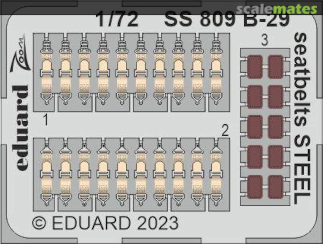 Boxart B-29 Seatbelts SS809 Eduard