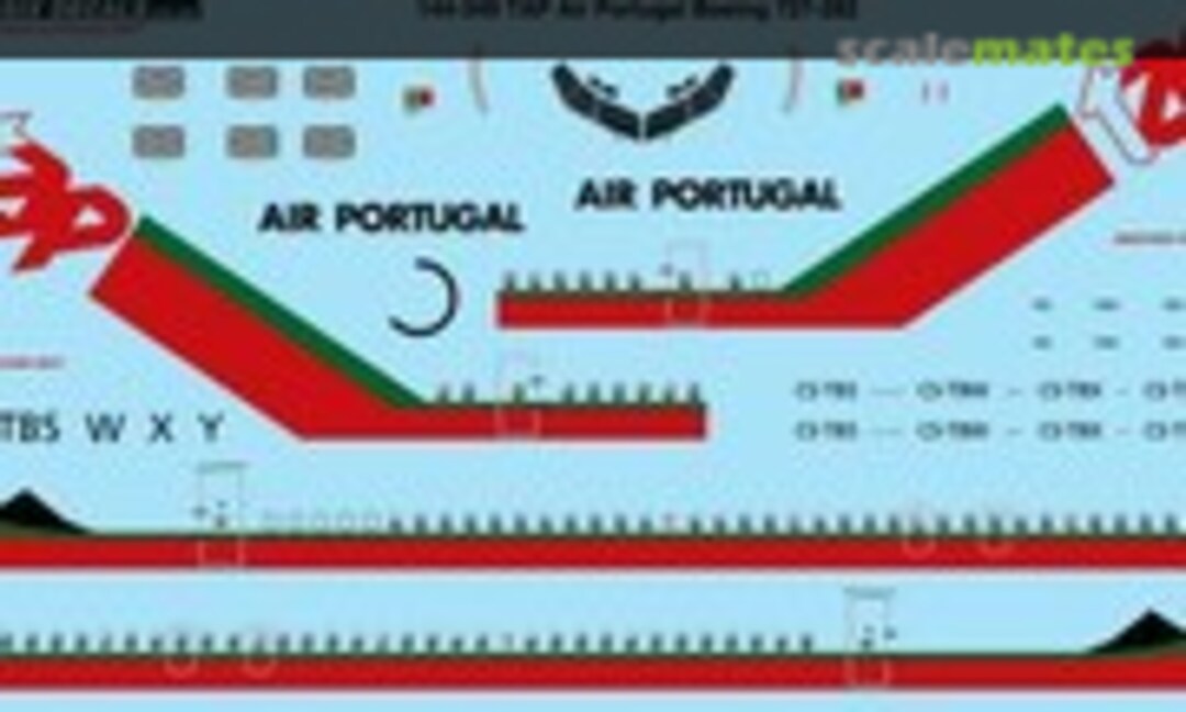 1:144 TAP Air Portugal Boeing 727-282 (26 Decals 144-349)