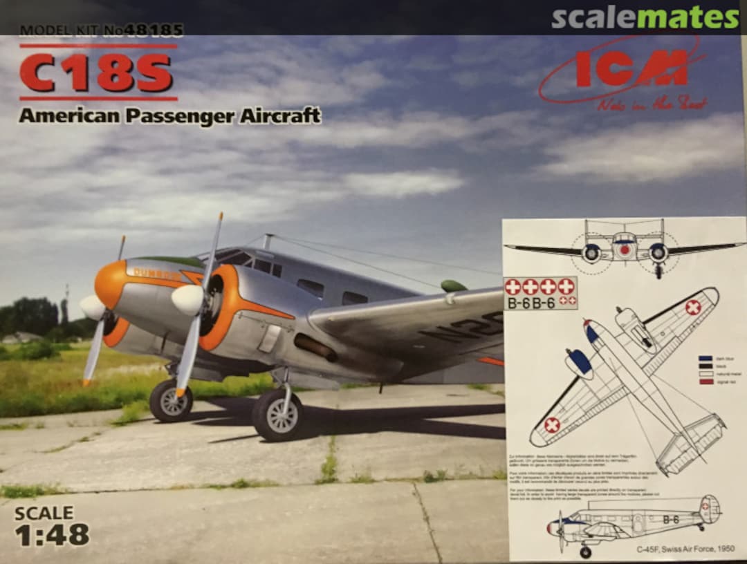 Boxart Beechcraft C18S 48185 ICM