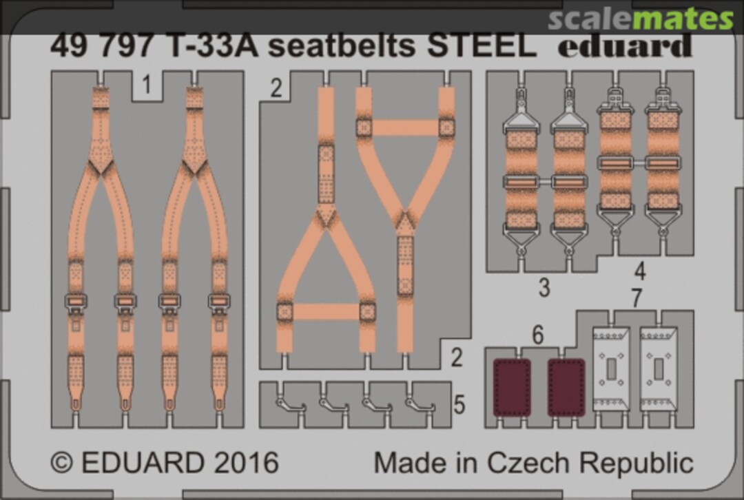 Boxart T-33A seatbelts (STEEL) 49797 Eduard