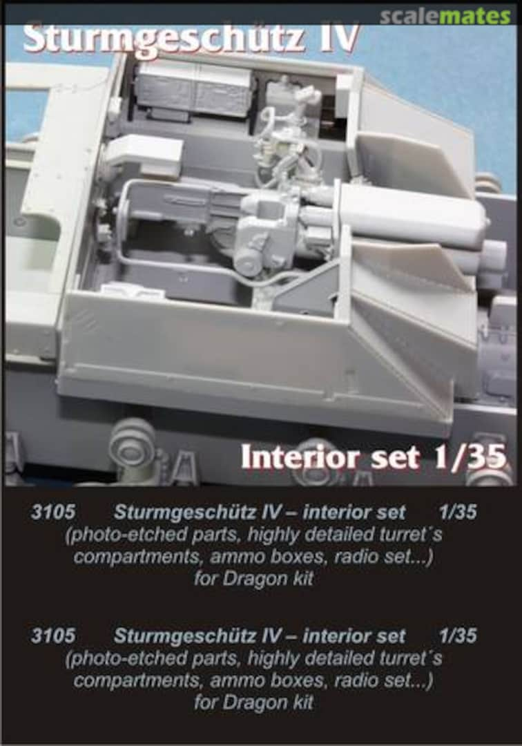 Boxart StuG IV Interior set 3105 CMK