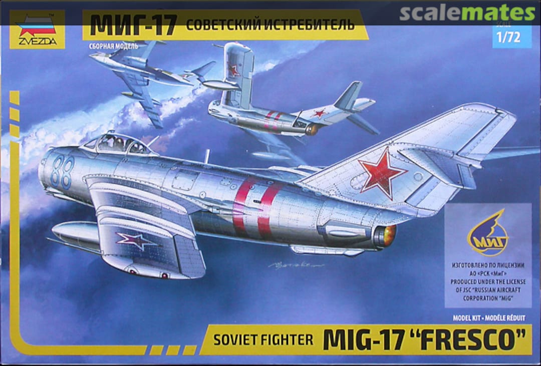 Boxart Mig-17 "Fresco" 7318 Zvezda