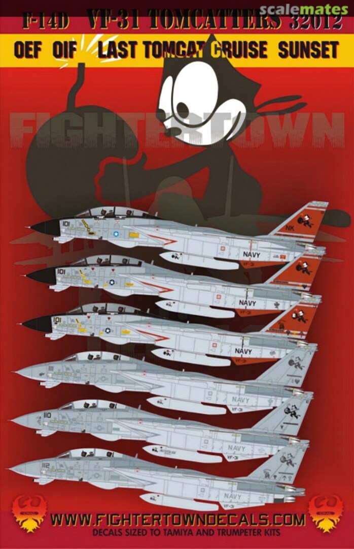 Boxart F-14D VF-31 Tomcatters 32012 Fightertown Decals