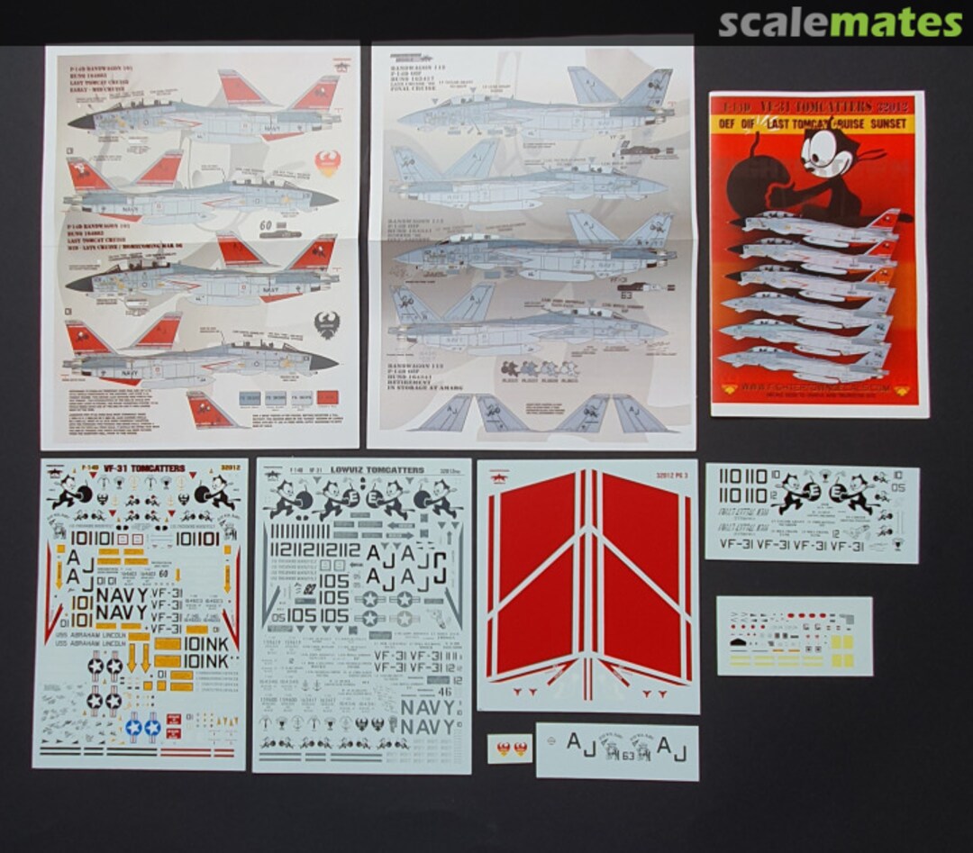 Contents F-14D VF-31 Tomcatters 32012 Fightertown Decals