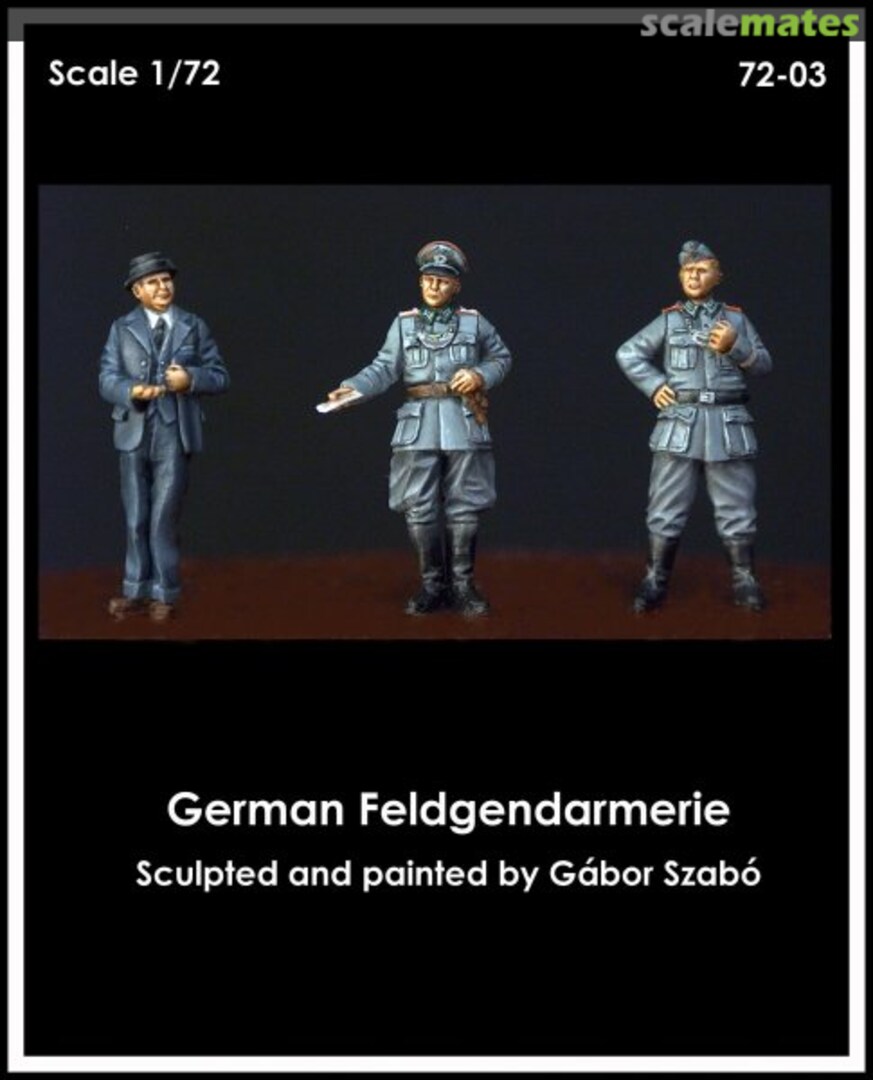 Boxart German Feldgendarmerie 72-03 Black Army Modells