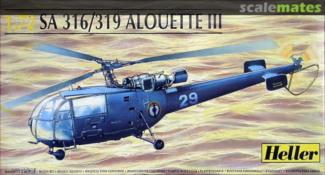 Boxart SA.316 / SA.319 Alouette III 80225 Heller