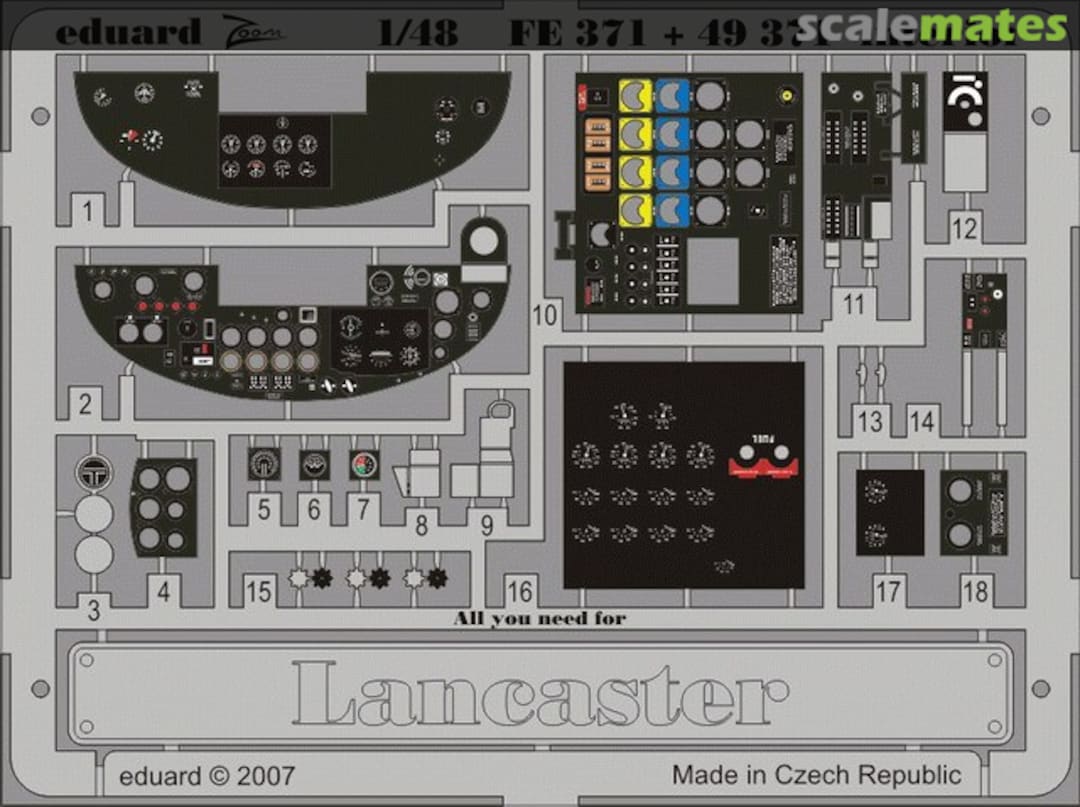 Boxart Lancaster interior FE371 Eduard